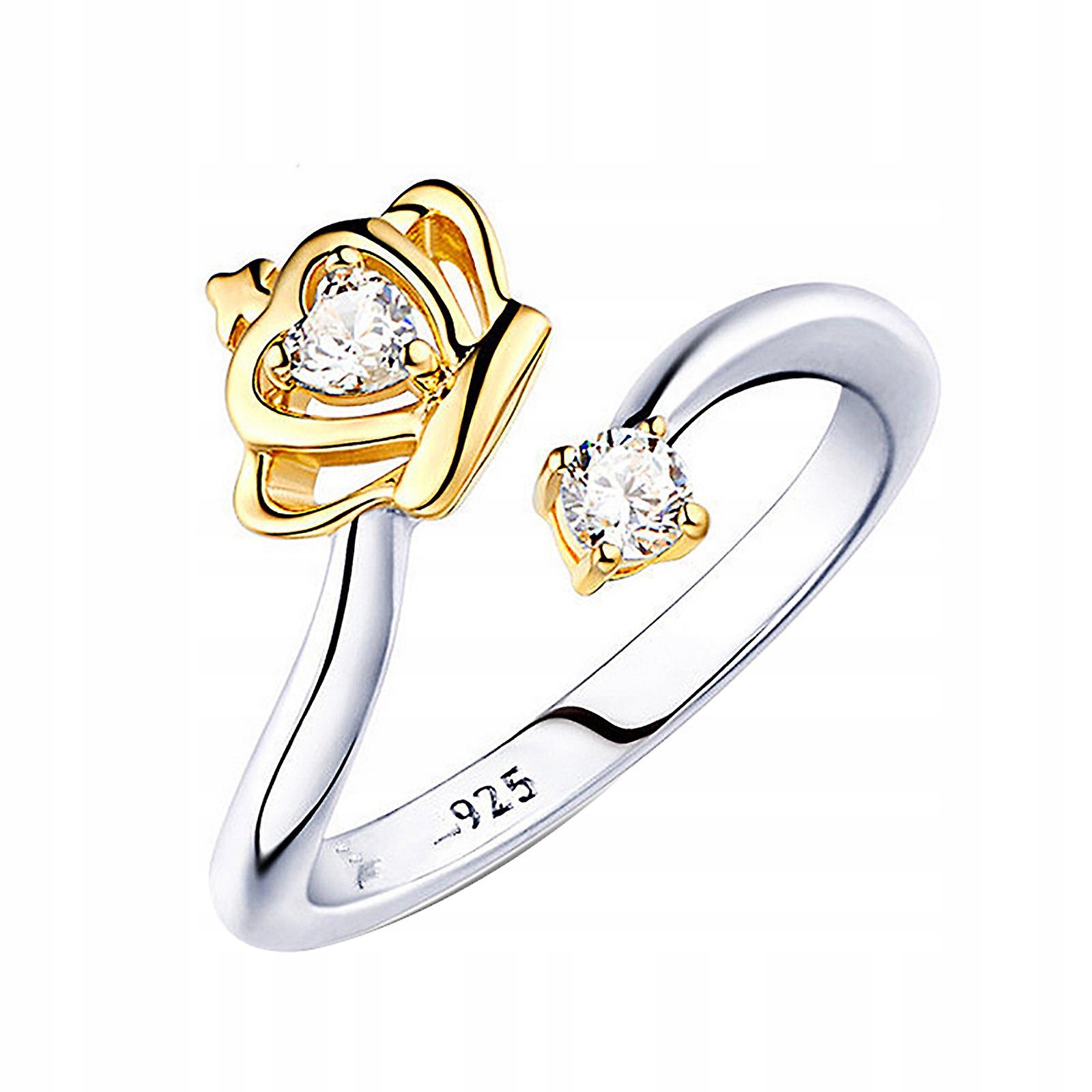 Zlatý kruh okrúhly diamant svadobné výročie spojenia