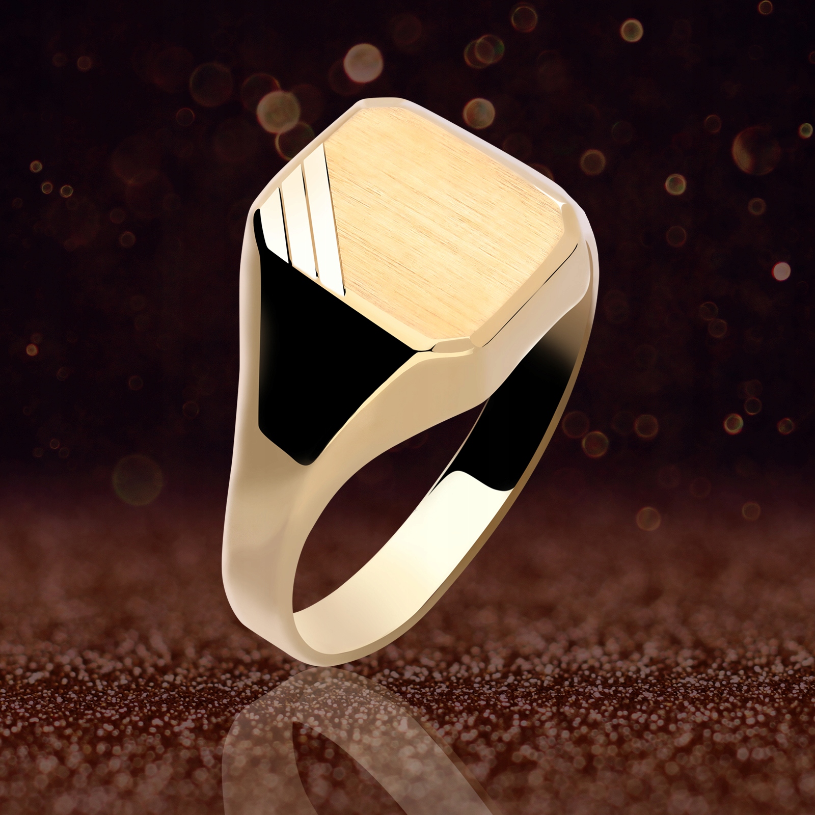 Golden Signet 585 č. 3687 Gold4u Bro
