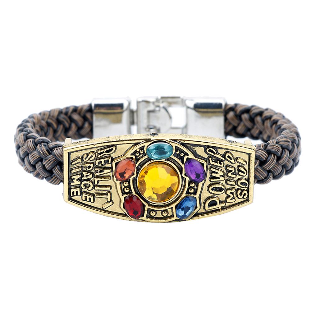 Zlatý -unisex Thanos Gauntlet Power Stone Pletel