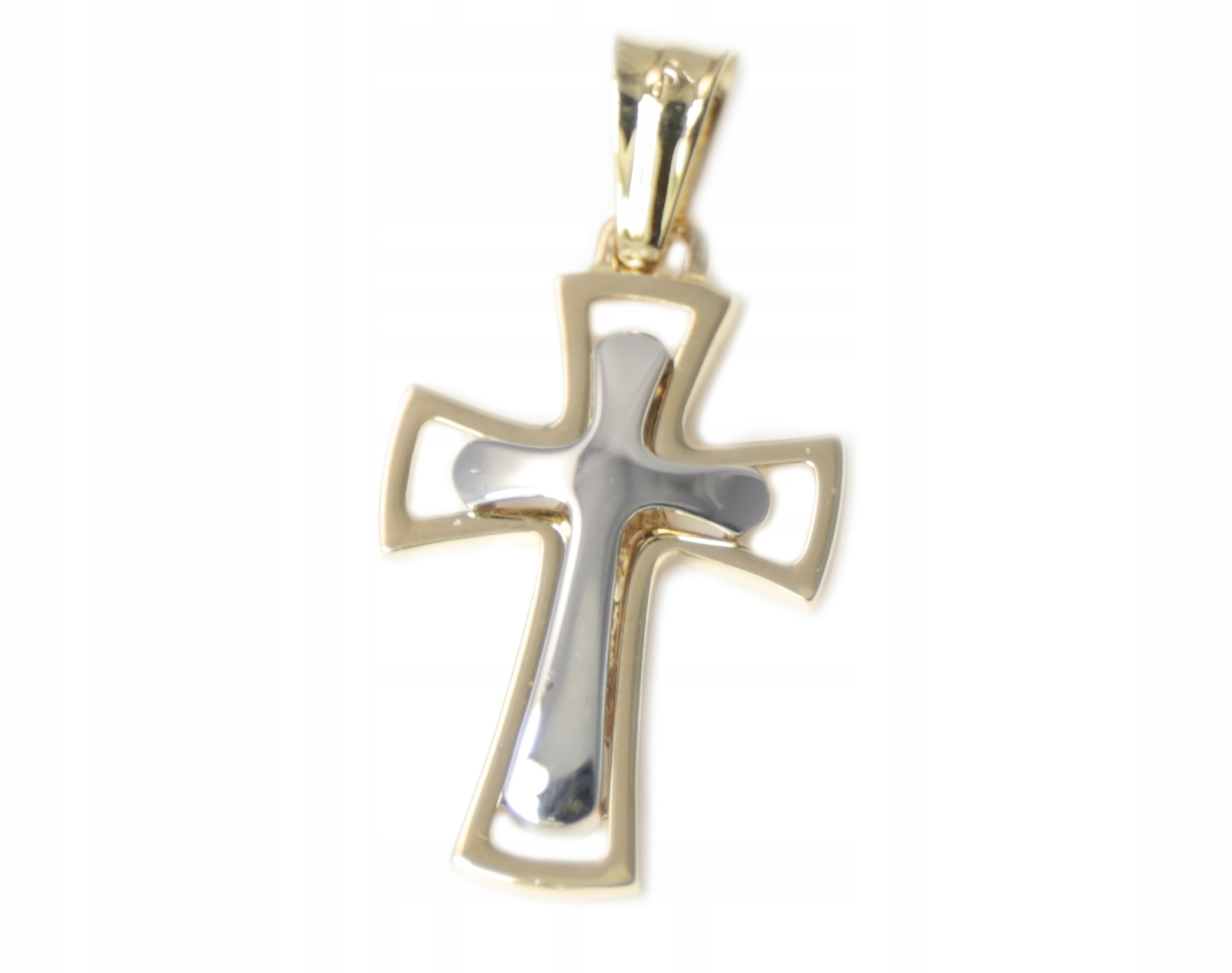 Zlatý Classic Cross Cross Pendant Test 585