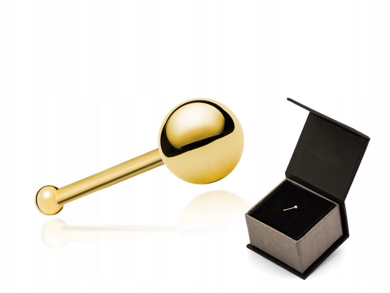 Zlatý nosný krúžok BALL 2mm BALL pr 585