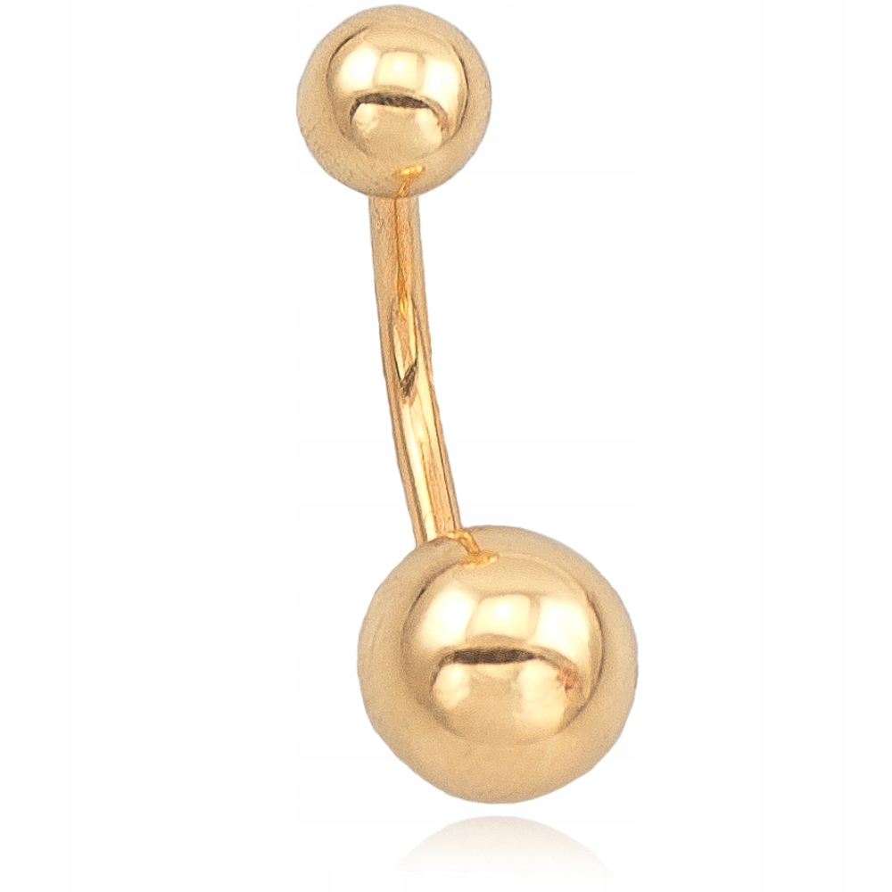 Zlatý krúžok na pupok BALL