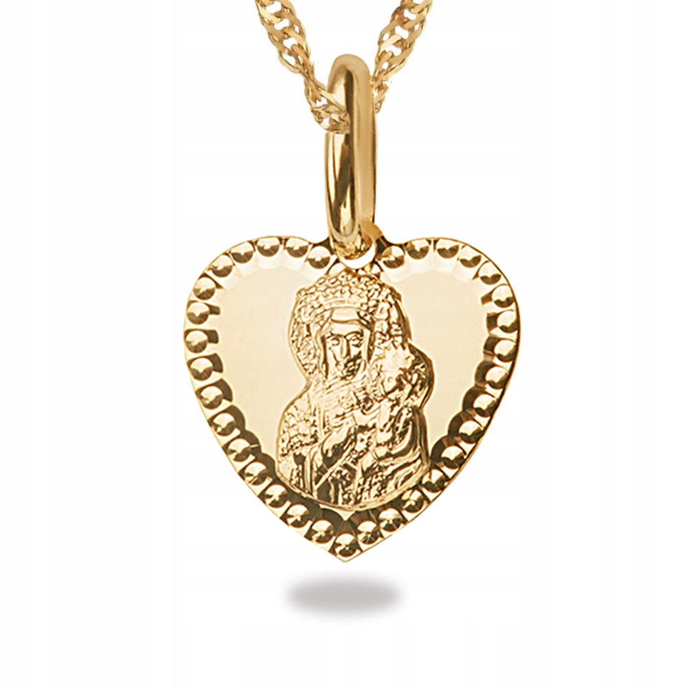 Zlatý medailón s retiazkou BAPTISM Heart