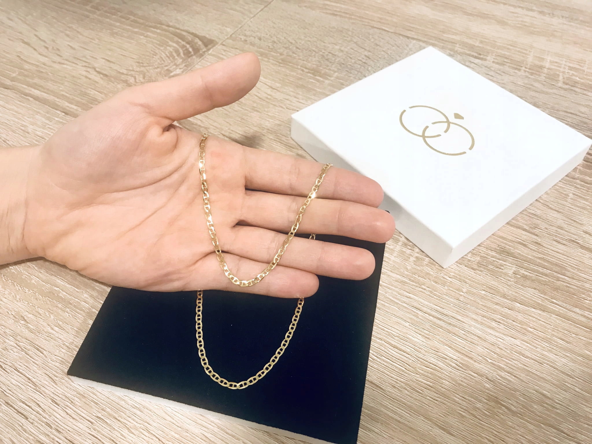Zlatý reťazec 585, plný, Gucci, 3,5 mm, 60 cm
