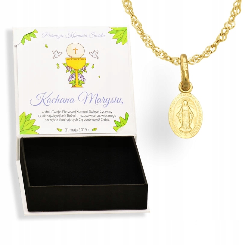 Zlatá retiazka MEDALLIC COMMUNION Krst 333 Prijímanie