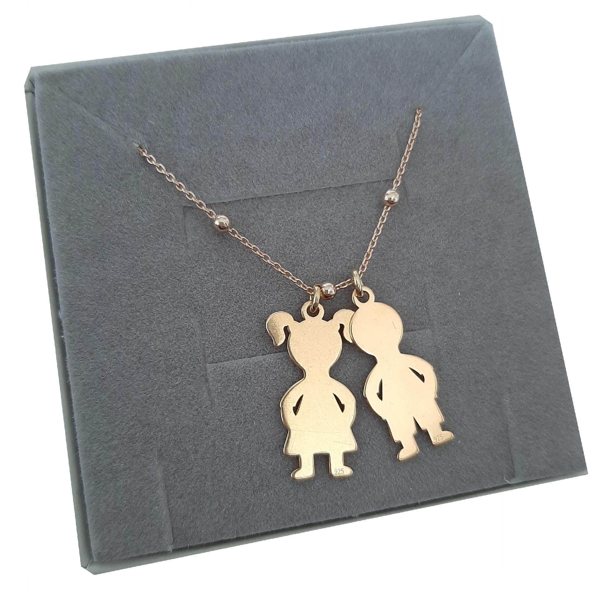 Gold Chain Boy Girl Gravír 925