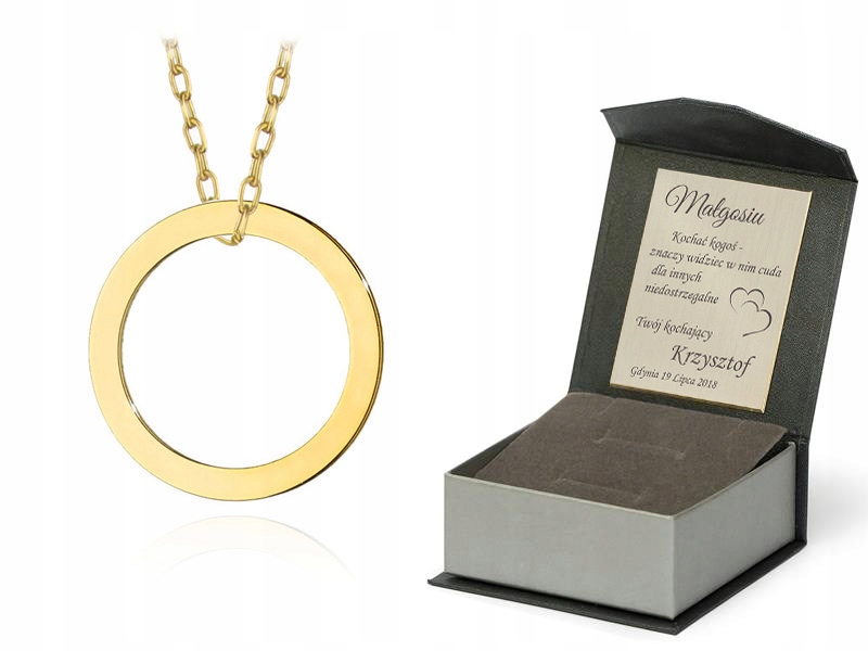 Náhrdelník zo zlata 333 Celebrity Ring 42 cm