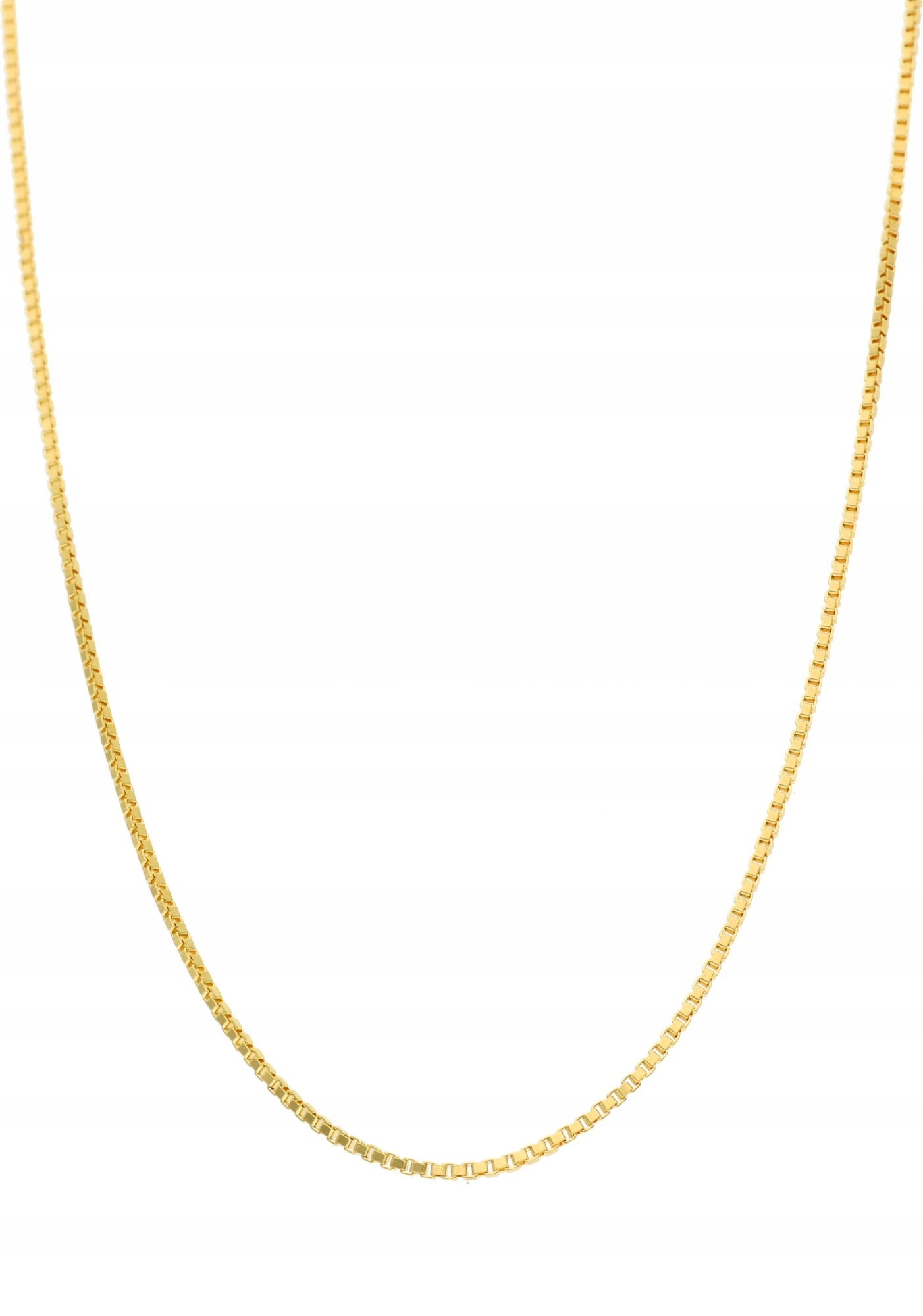 Kocka so zlatou reťazou 50 cm 585 14k