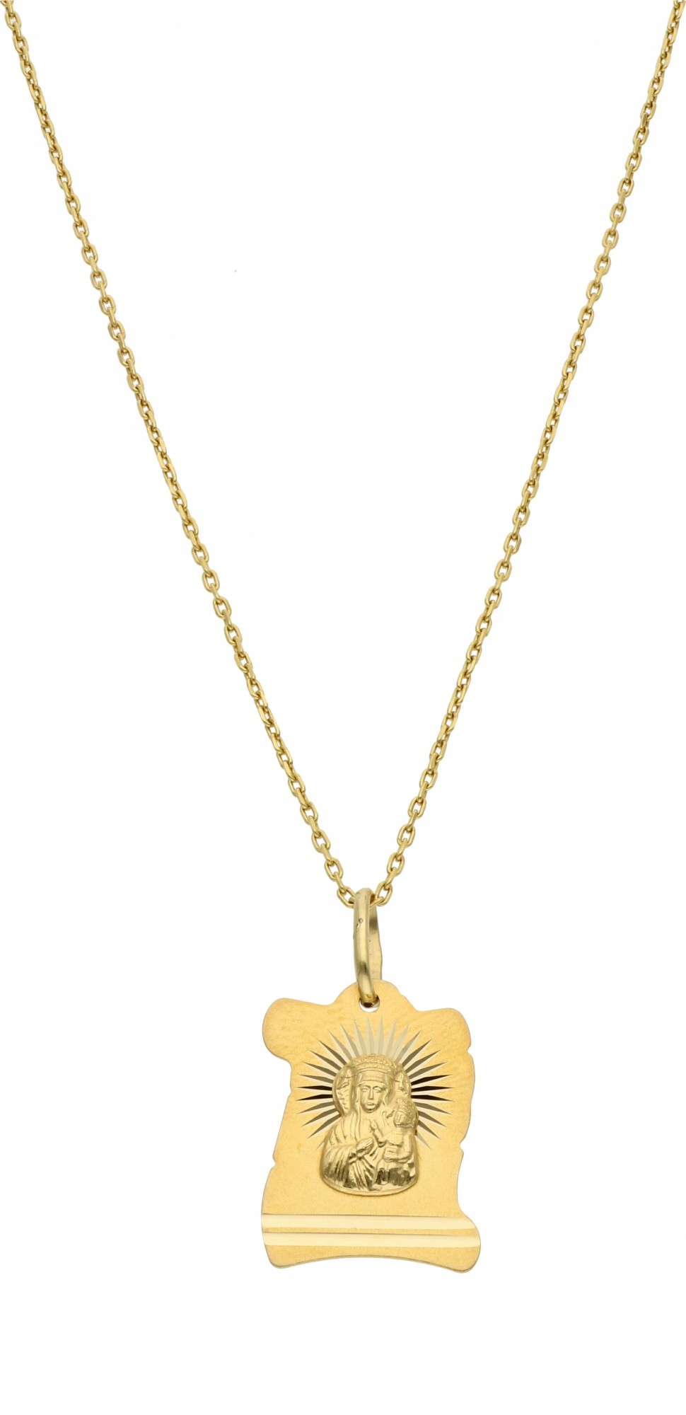 Matka zlatej medaily s dieťaťom 585 14k
