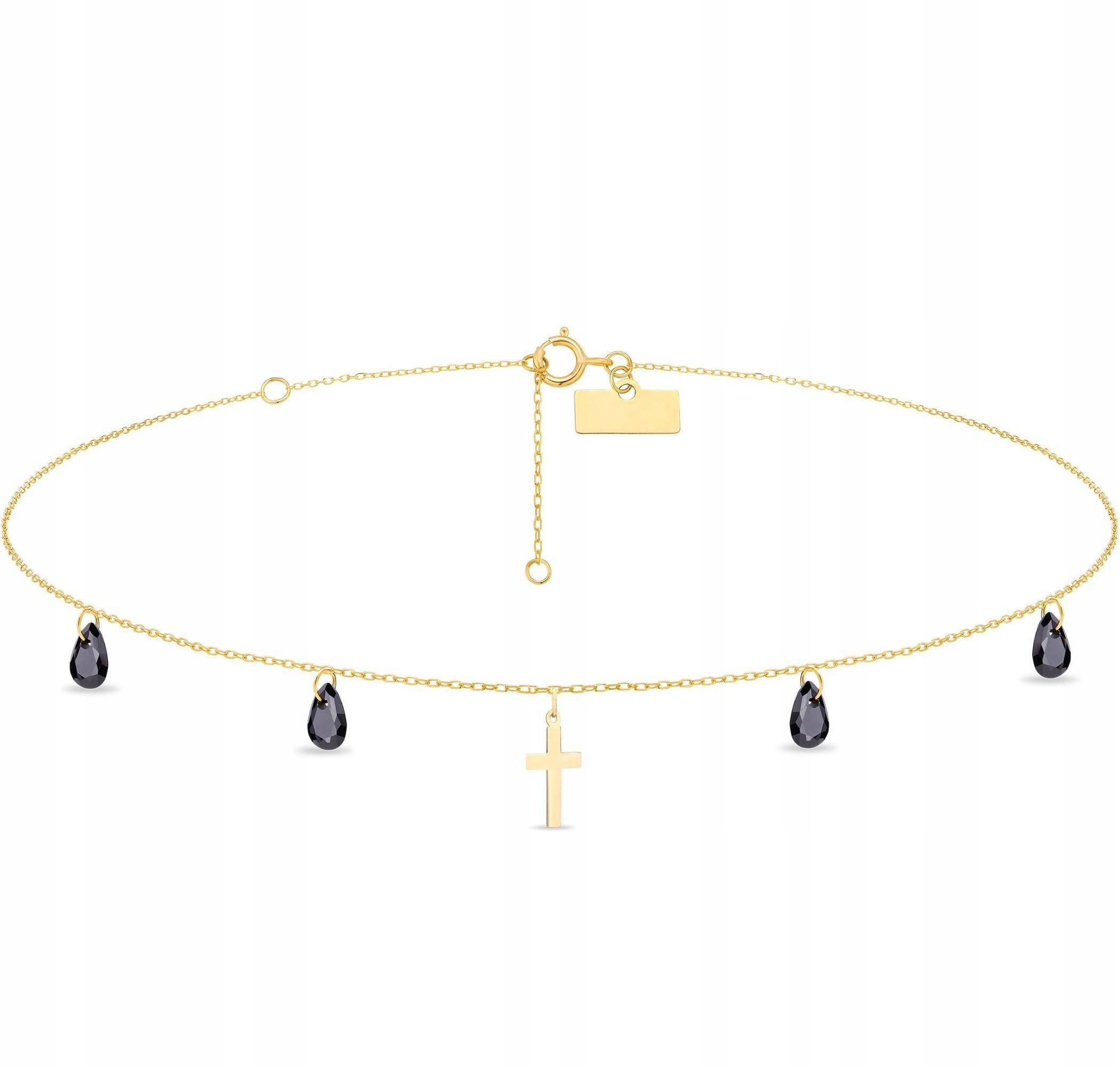 Zlatý náhrdelník 333 Celebrity Choker Krzyżyk