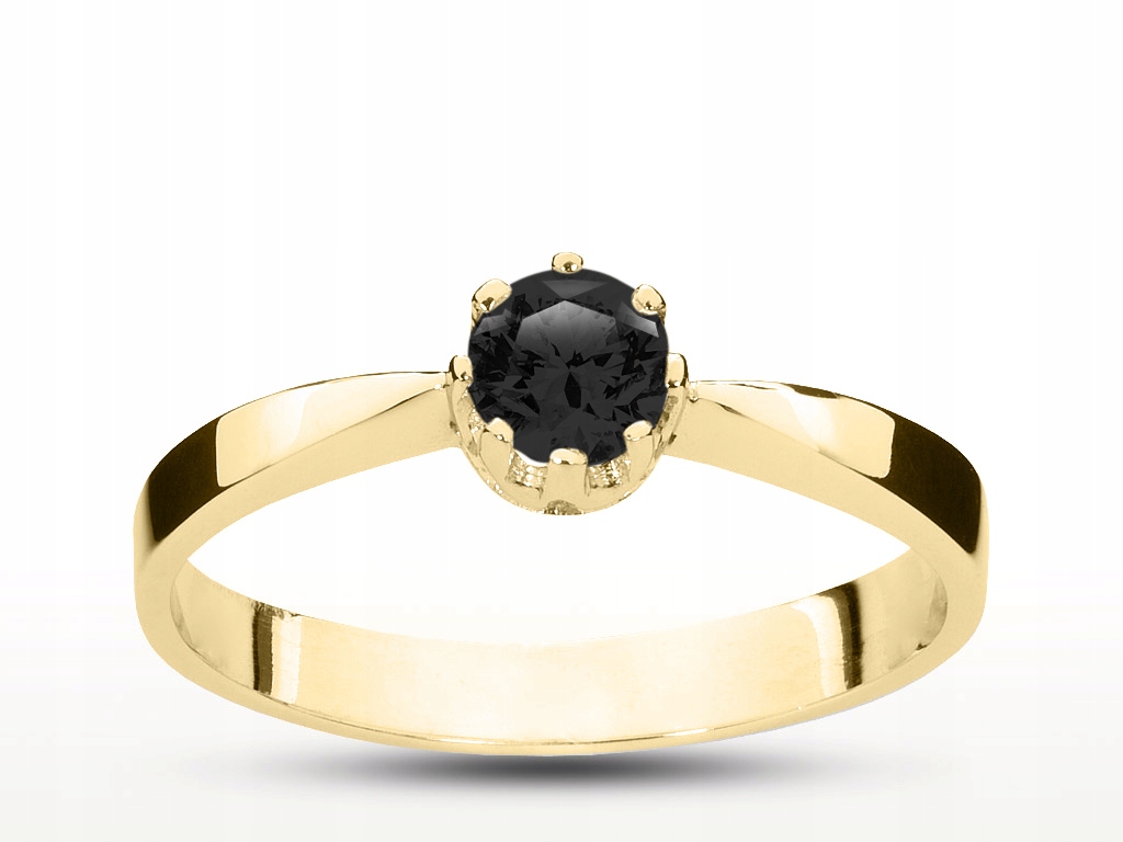 Zlatý čierny diamant 0.30ct Certifikát