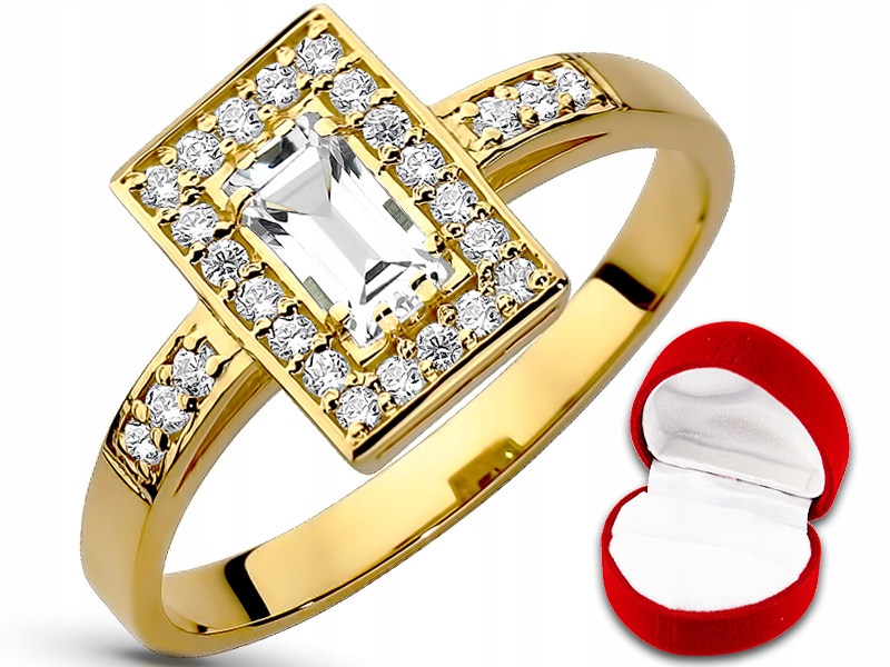 Zlatý prsteň ZIRCONIES Swarovski pr. 585 r20