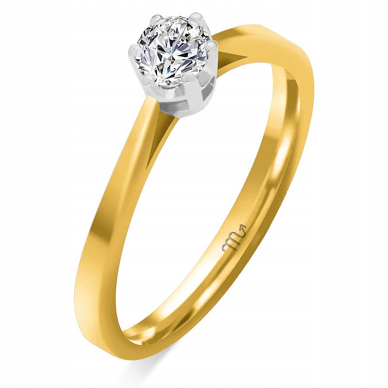 Lab-pestovaný diamant 0,26Ct Diamond Gold Ring