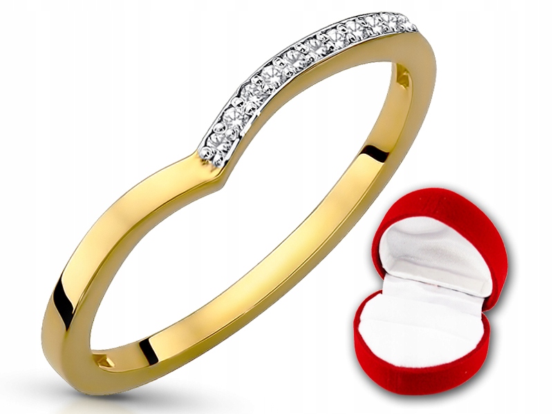 Zlatý prsteň ZIRCONIA RING 585 r23