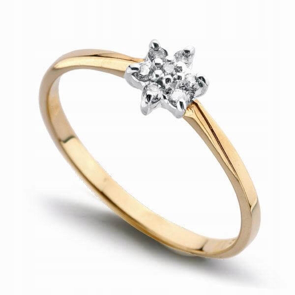 Zlatý prsteň PXD0516 - diamant