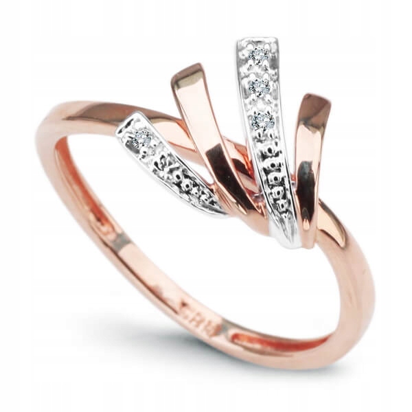 Zlatý prsteň PXD1888R - diamant