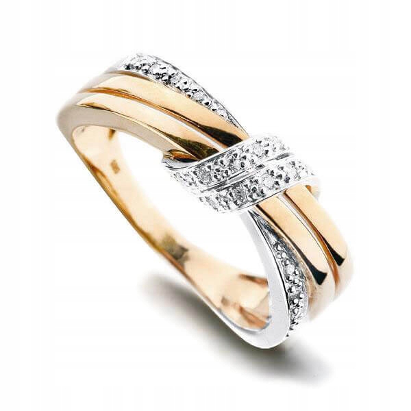 Zlatý prsteň PZD1175 - diamant