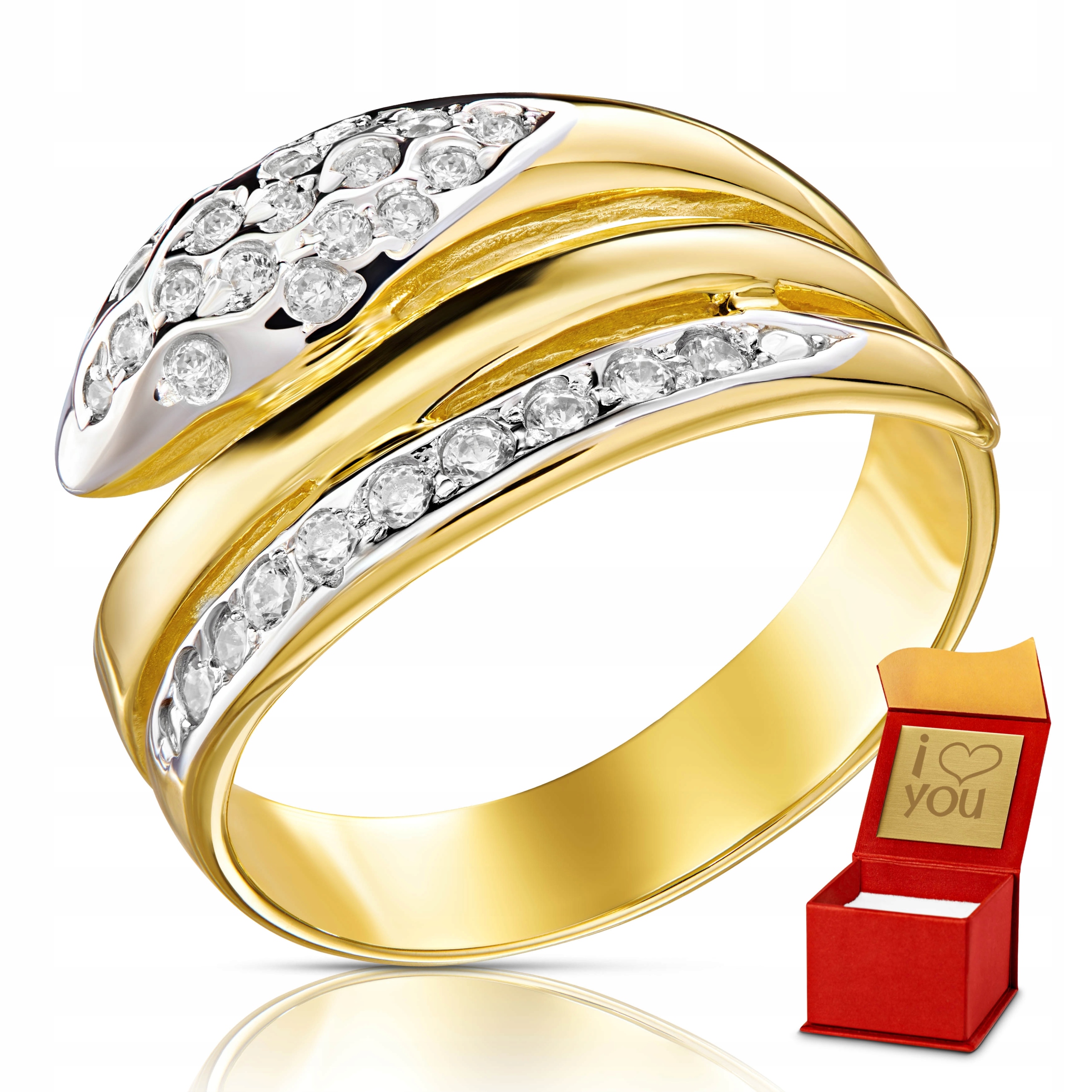Prsteň Snake Gold 333