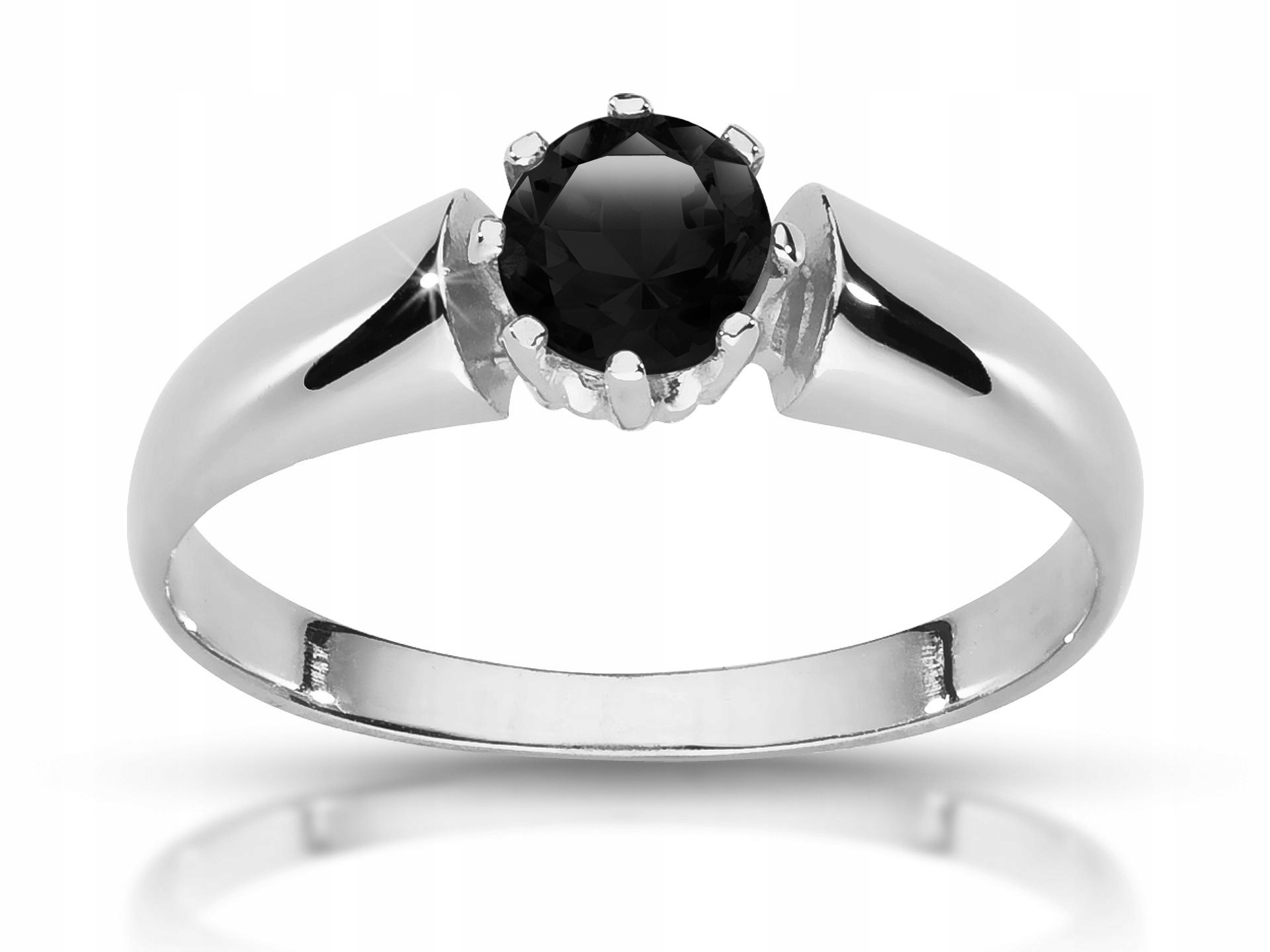 Zlatý prsteň, čierny diamant, certifikát 0,50 ct