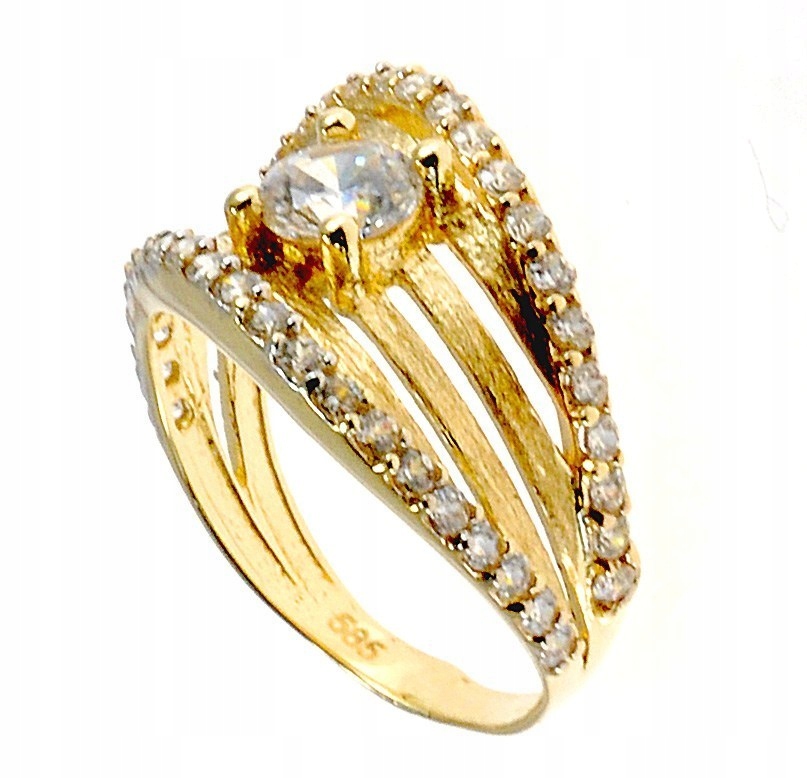 Zlatý prsteň pr 585 zirkón r 11 a345