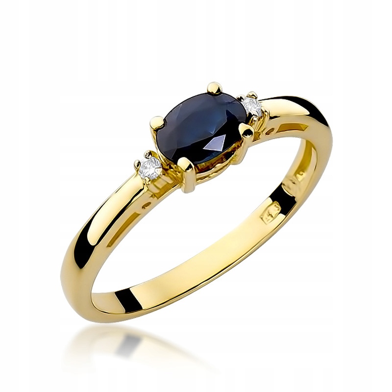 Zlatý prsteň s gravírovaním SAPPHIRE 585 ZADARMO