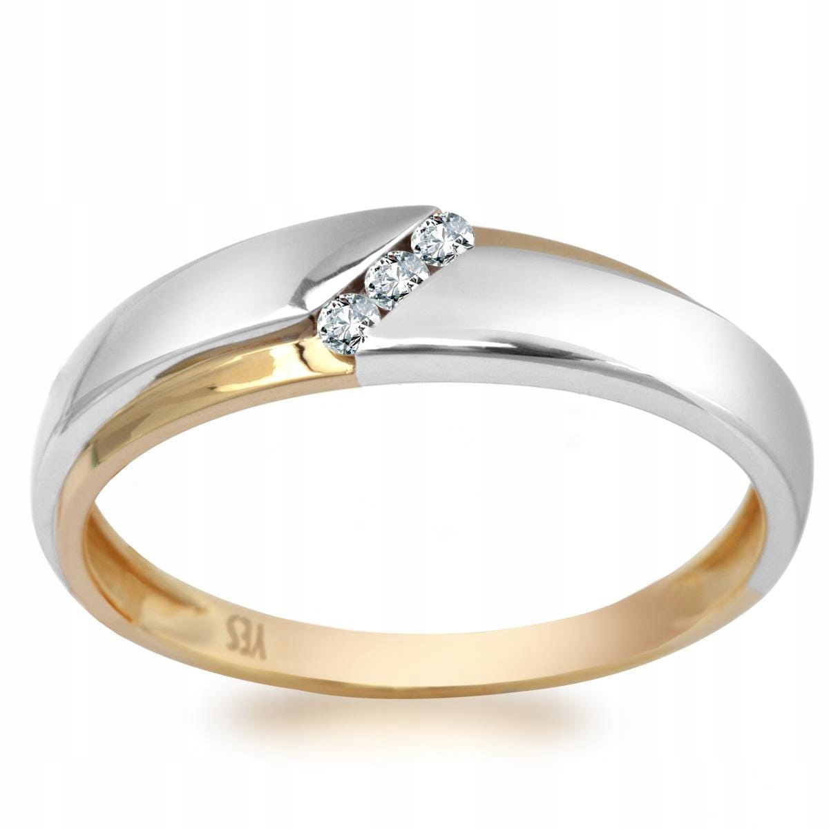 Zlatý prsteň s diamantmi Verona 9830 13
