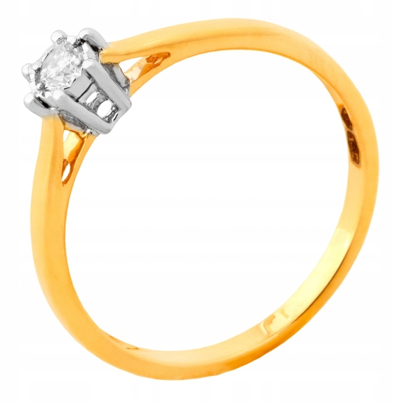 Zlatý prsteň s diamantom, veľkosť 11 ENGAGEMENT 585