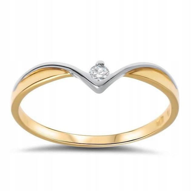 Zlatý zásnubný prsteň 585 Diamond 0,04 CT