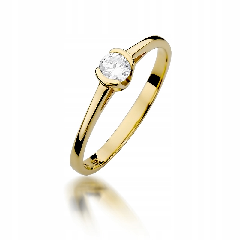 Zlatý zásnubný prsteň diamant 0,23 CT !!