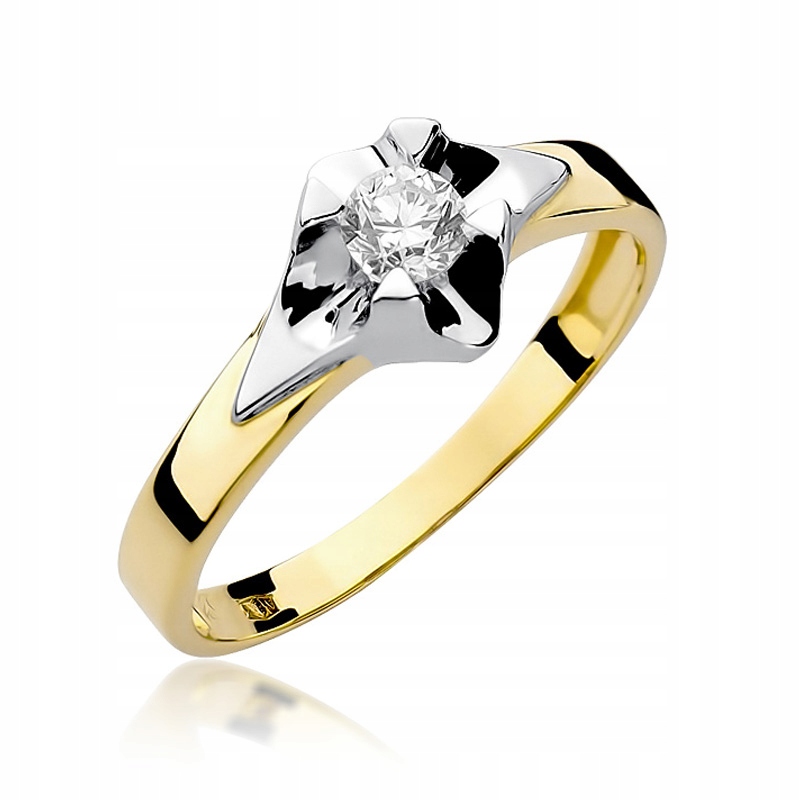 Zlatý prsteň so zásnubami, 0,30 ct