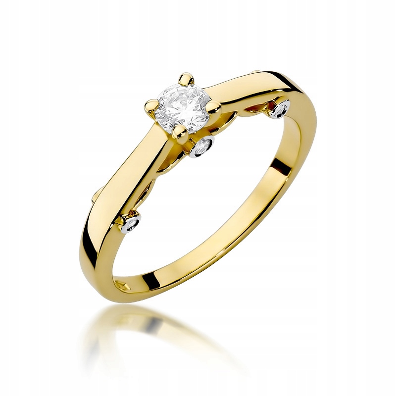 Zlatý zásnubný prsteň - Brilliant - Diamond