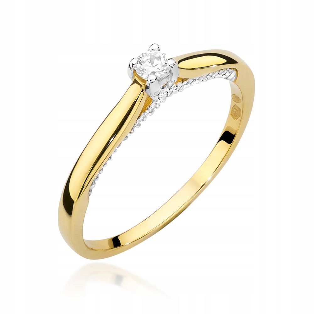 Zlatý zásnubný prsteň Brilliants !!! 0,23 ct
