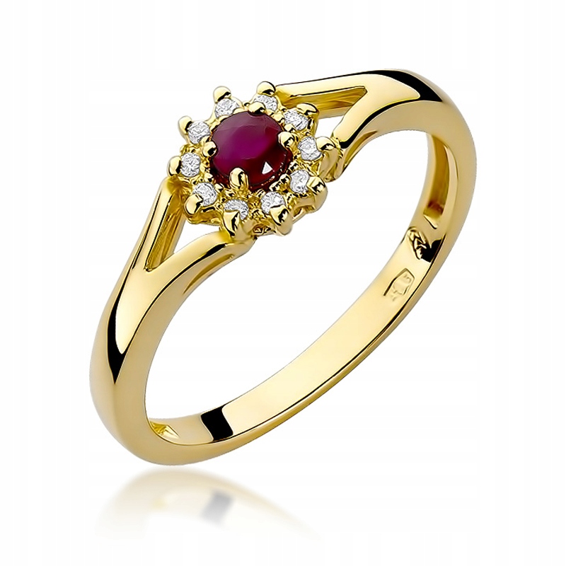 Zlatý prsteň Brilliants Ruby Engagement !!