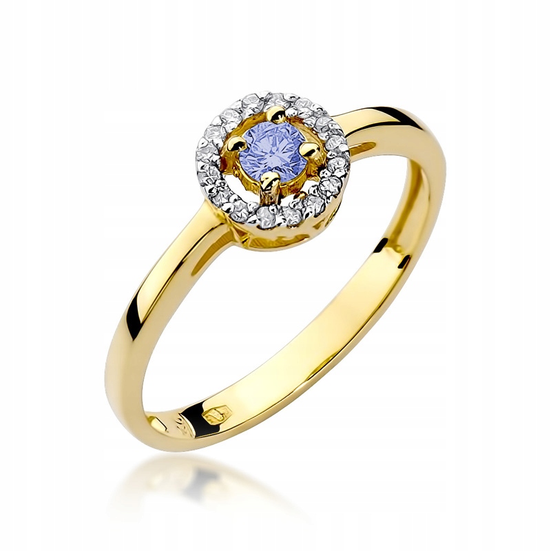 Zlatý zásnubný prsteň TANZANITE Brilliants!