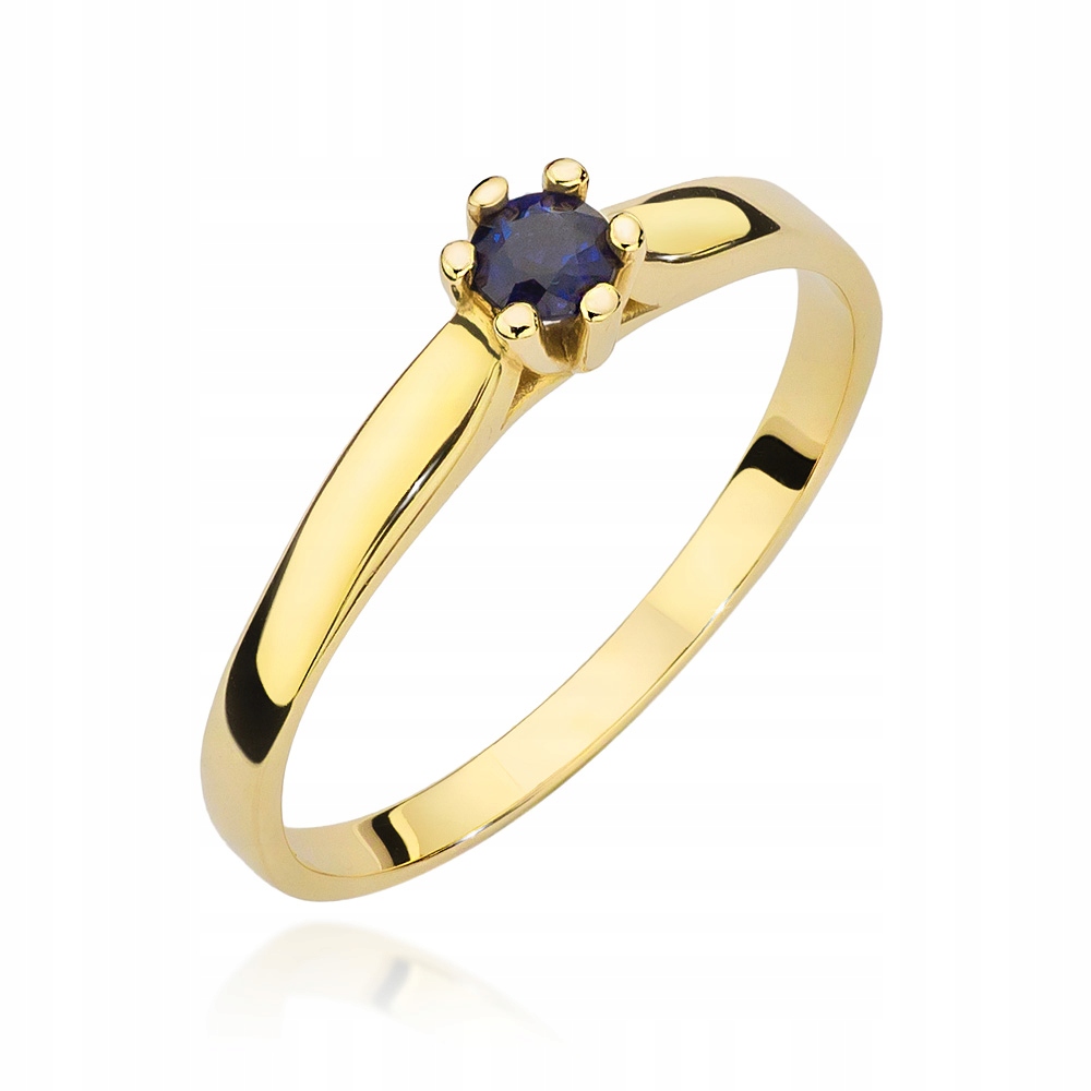 Zlatý zásnubný prsteň SAPPHIRE 0,15 ct