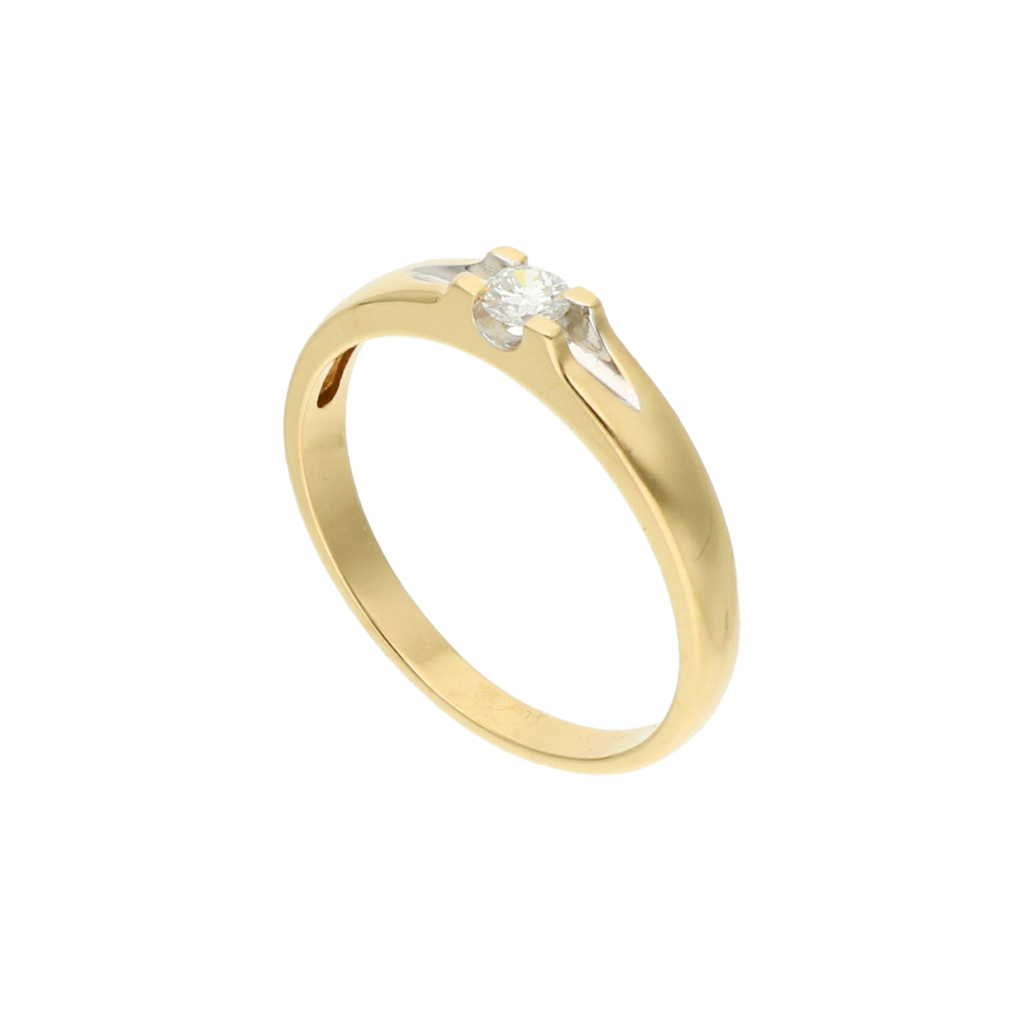 Zlatý zásnubný prsteň s diamantom 585 14k