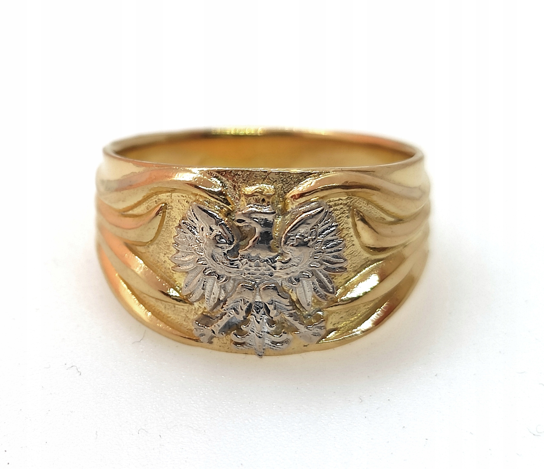 Zlatý vlastenecký signet s Eagle PR..585