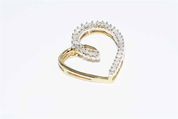 Zlaté prívesky Natural Diamonds 0,35 CT