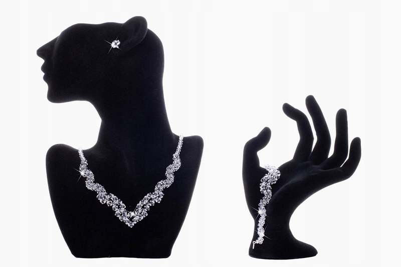 šperky SWAROVSKI elements svadobná čipka STRIEBRO