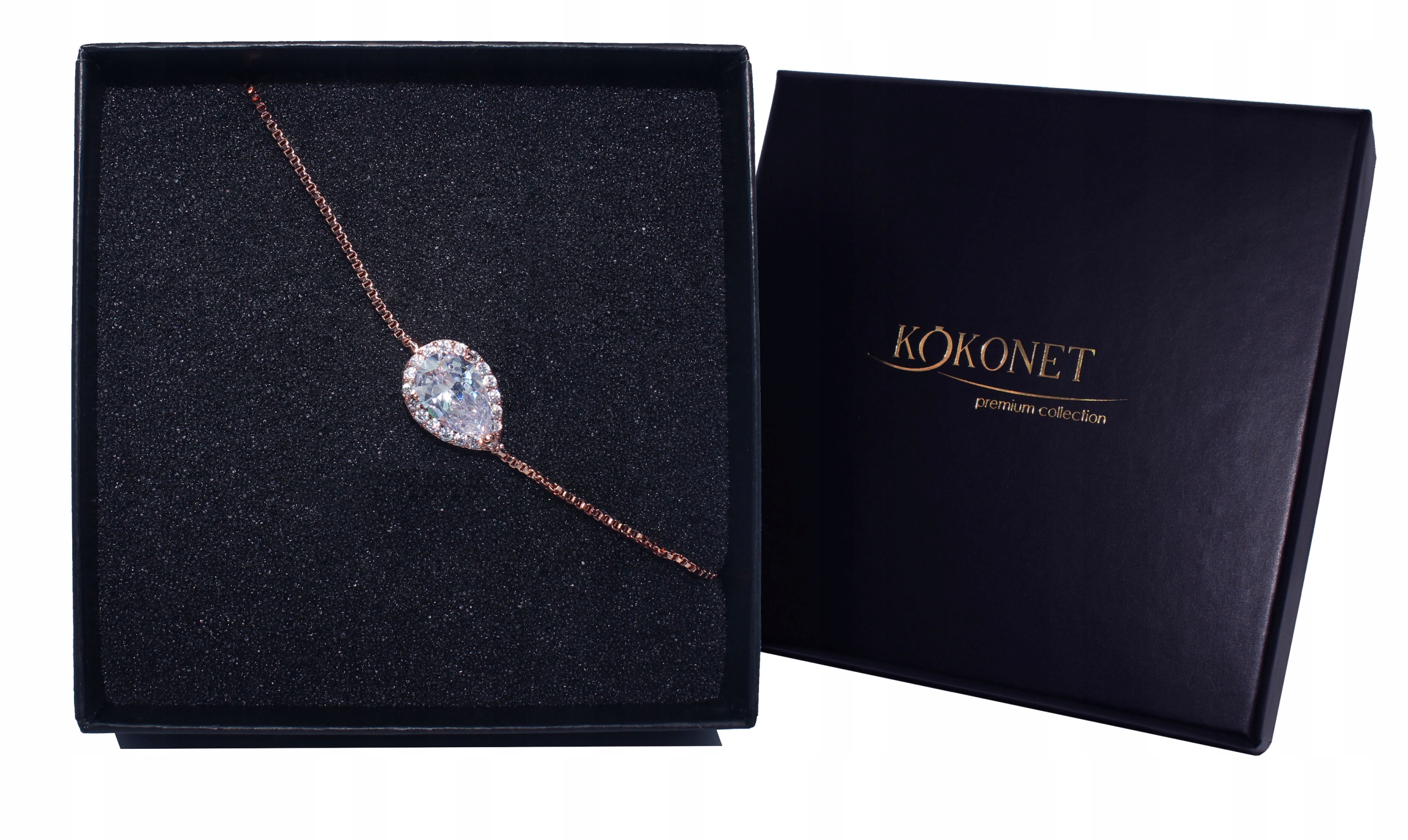 náramok ROSE GOLD subtílna SVADBA nastaviteľná