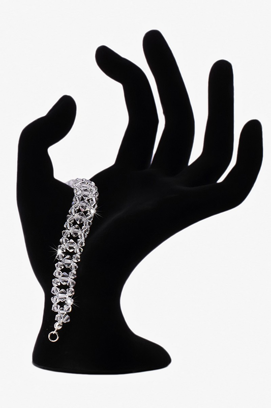 svadobny naramok SWAROVSKI elements SILVER