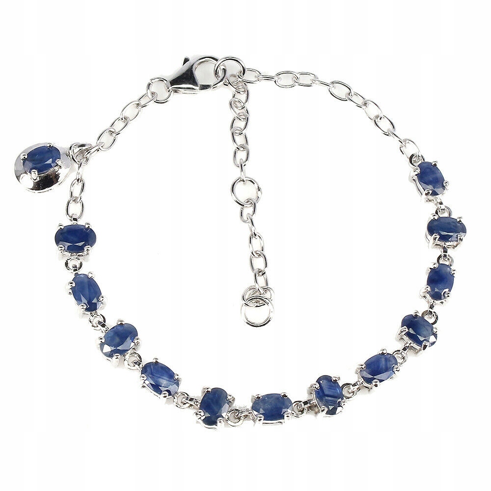 Strieborný náramok 925 Sapphires 8,60 g certifikát