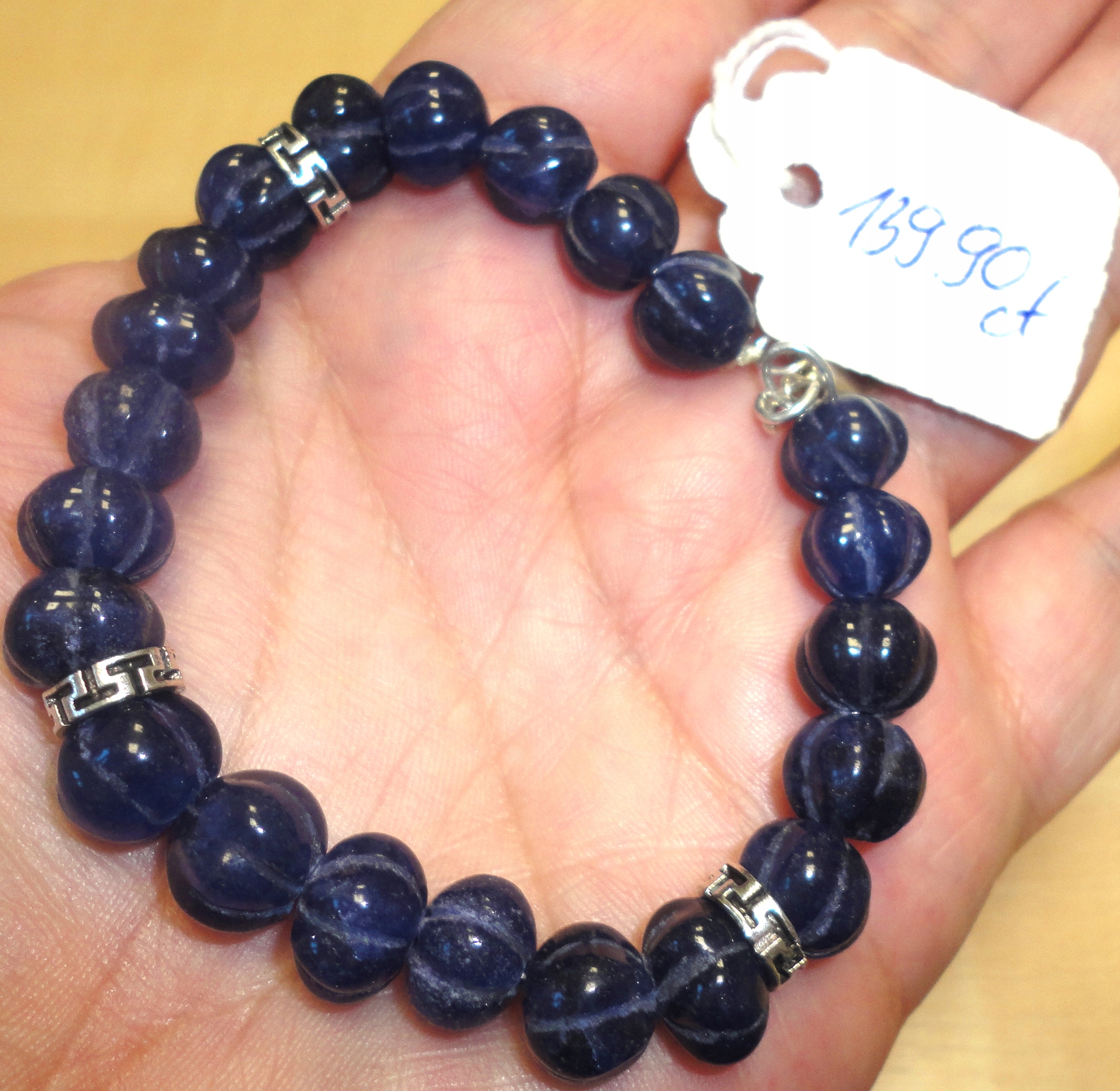 Náramok s prírodnými zafírmi 139,90Ct
