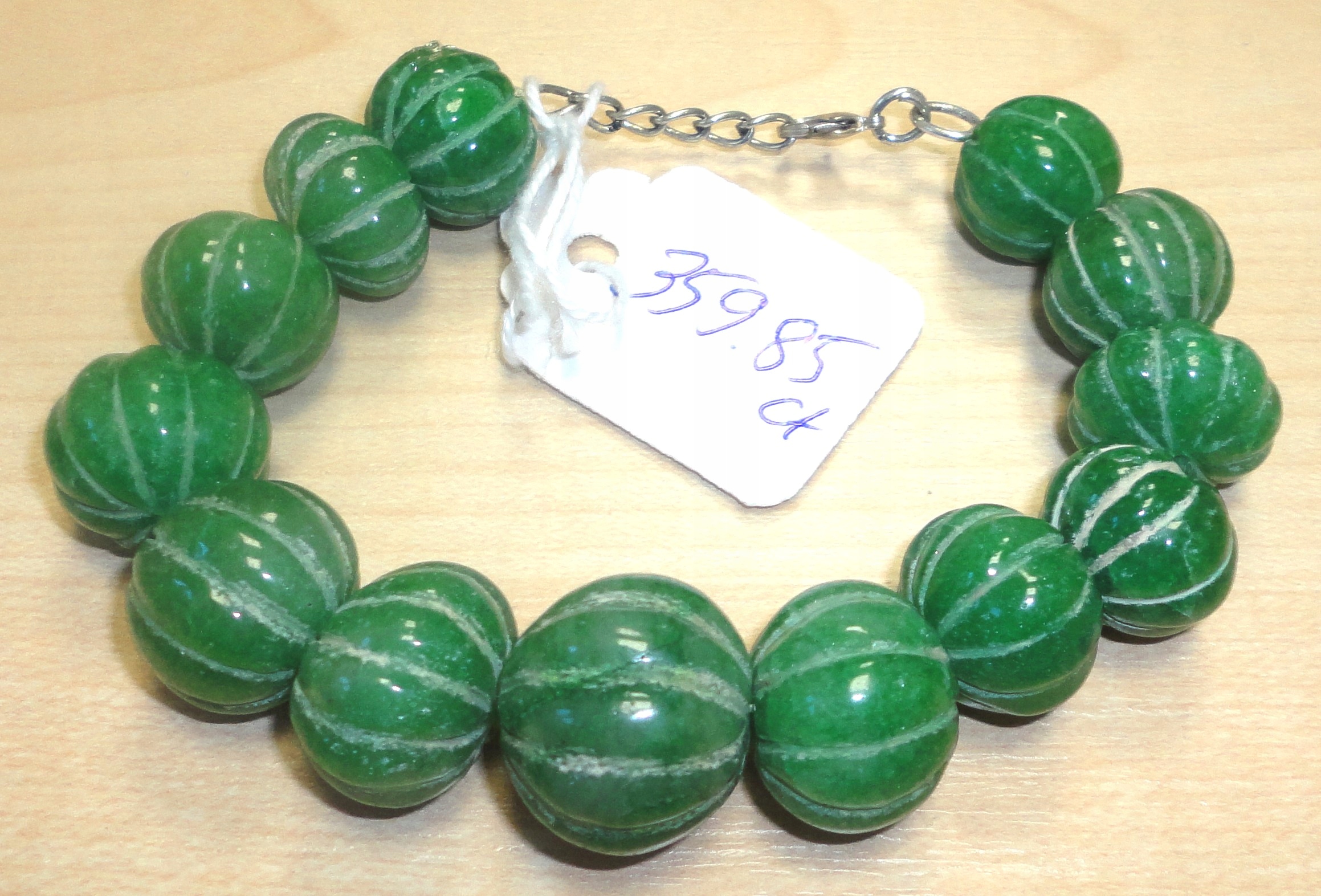 Náramok s prírodnými smaragdmi 359,85ct