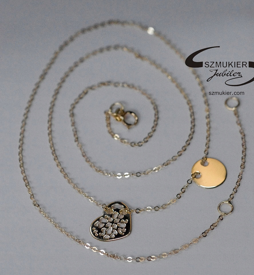 Celebrita PR.333 Zlatý náhrdelník +kruh +Openwork S