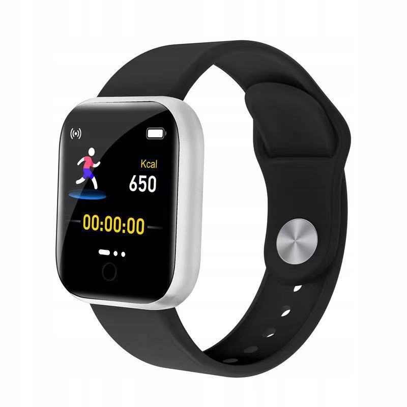Unisex hodinky - Black Smart Watch Monitor srdcovej frekvencie