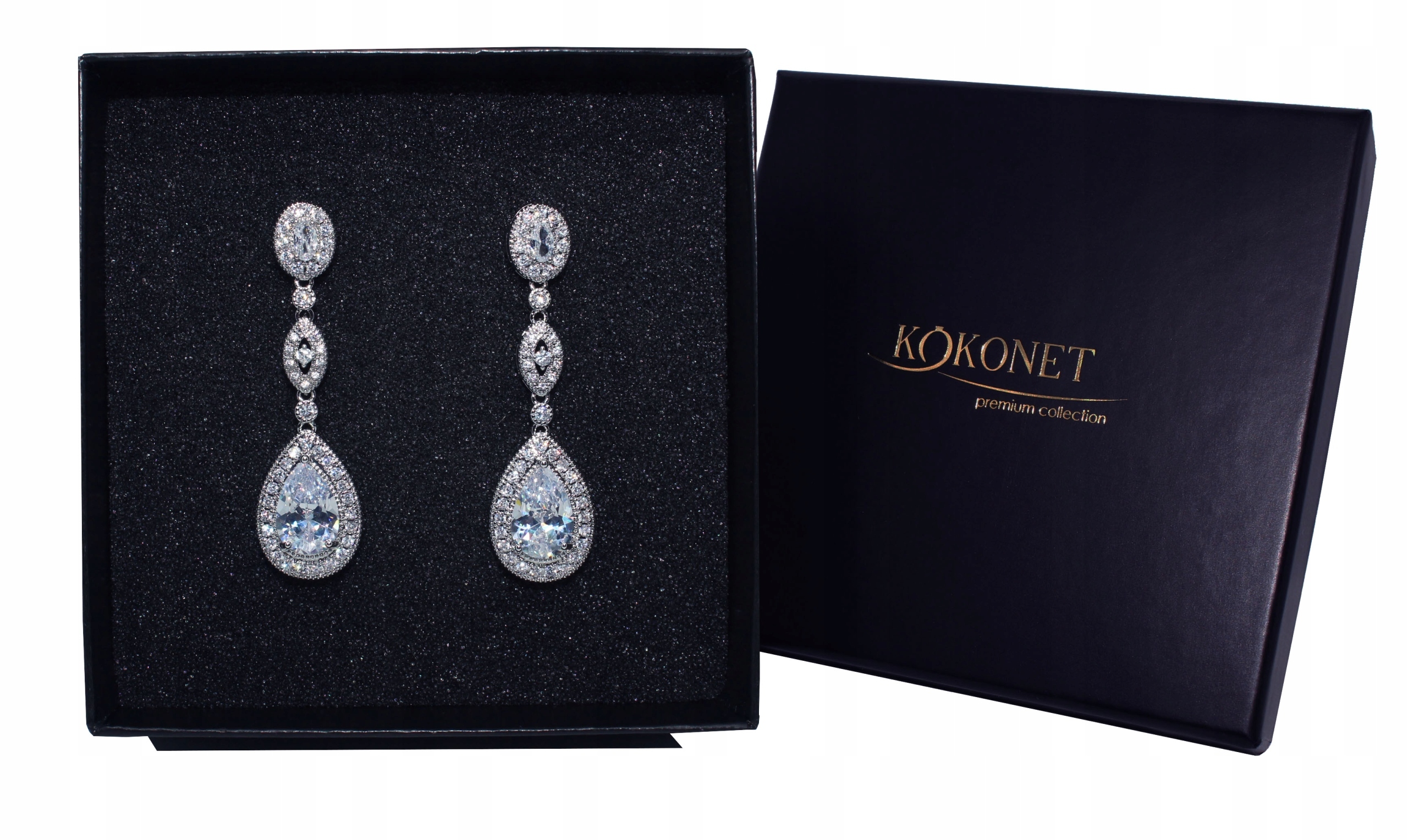 svadobné náušnice ZIRCONIA swarovski DIMANETY