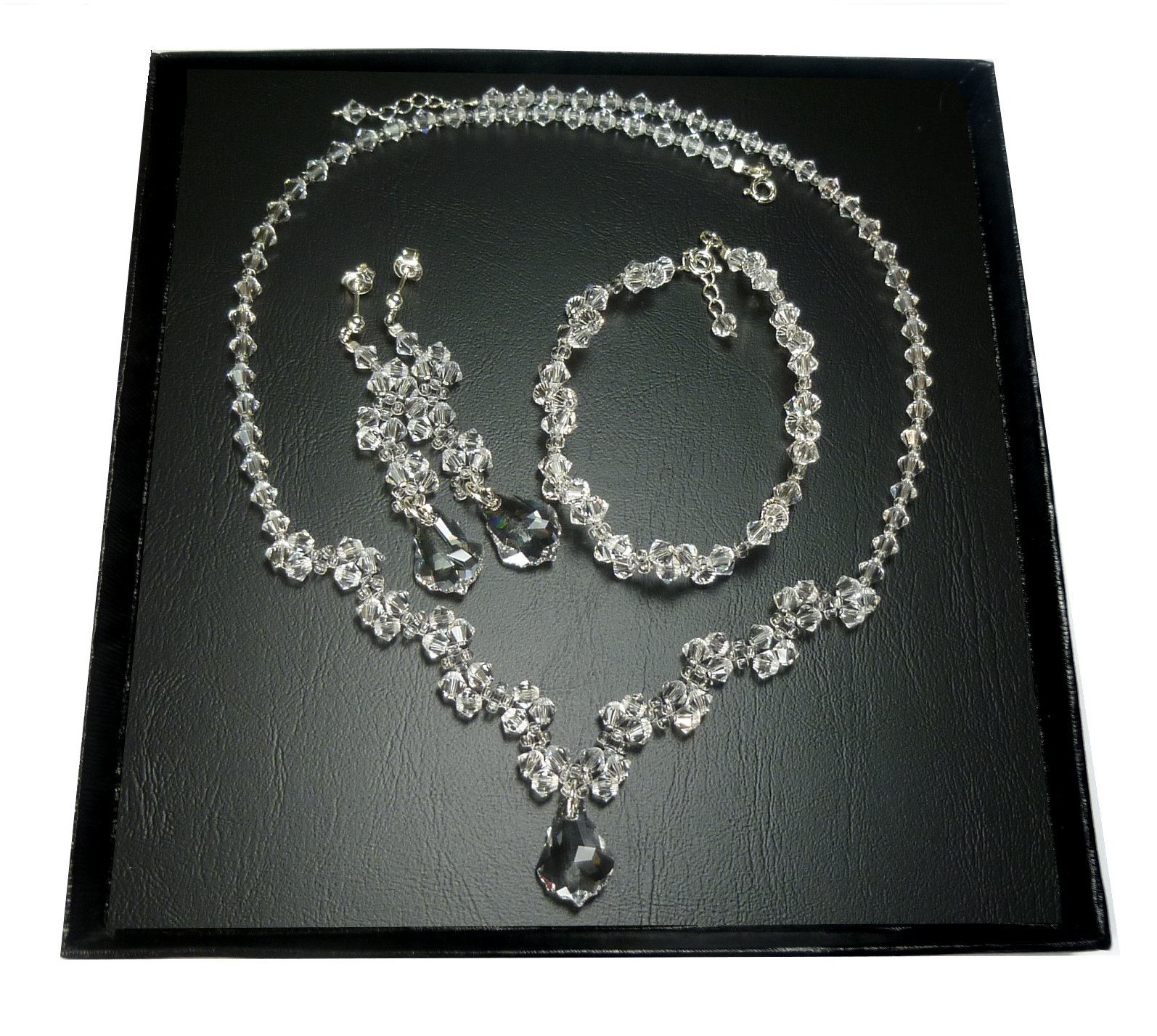 SVADBA set strieborná, Swarovski Toho, strieborná 4