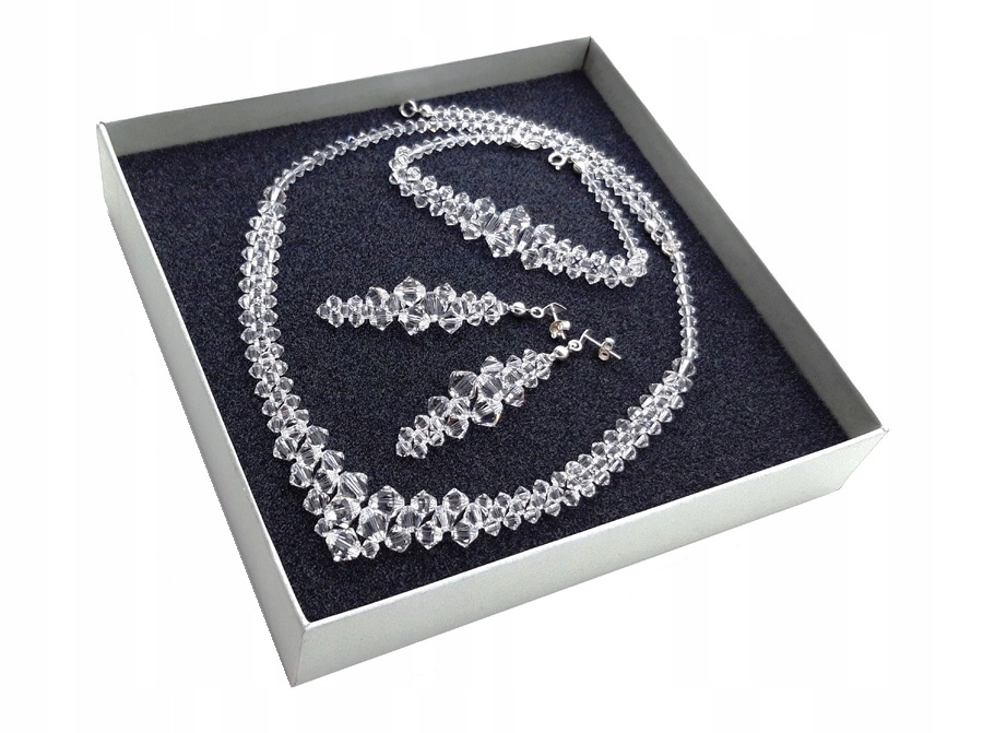 Swarovski set el. Strieborné svadobné šperky