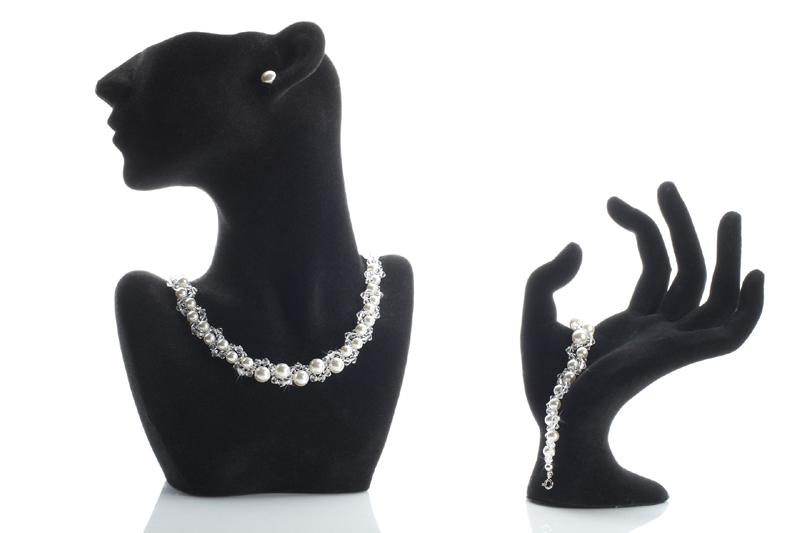 sada perlových svadobných šperkov SWAROVSKI elements
